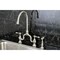 Kingston Brass KS7798ALBS English Country Kitchen Bridge Faucet W/Brass Sprayer, Nickl KS7798ALBS - alternate 2